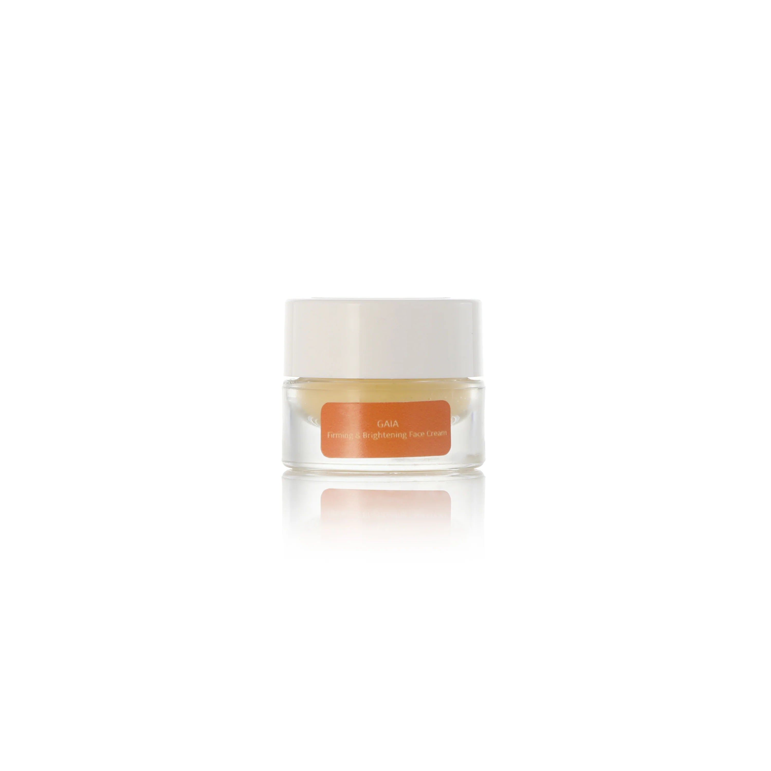 Skincare jar with a white lid on a white background Gaia NINI Organics
