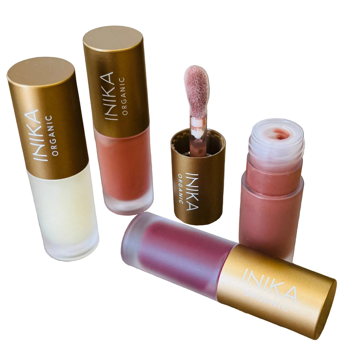 Set of INIKA organic lip products