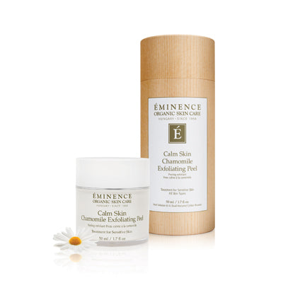 Éminence Organic Calm Skin Chamomile Exfoliating Peel with stylish tube packaging