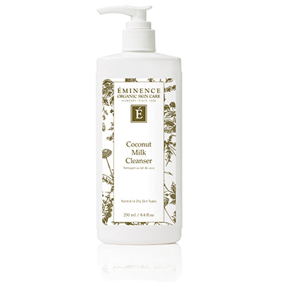 Éminence Organic Coconut Milk Cleanser 250ml in pump bottle