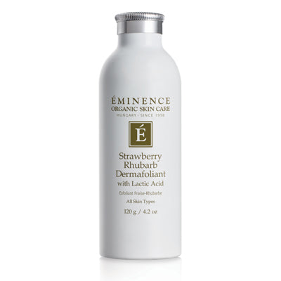 Éminence Organic Strawberry Rhubarb Dermafoliant 120g on white background