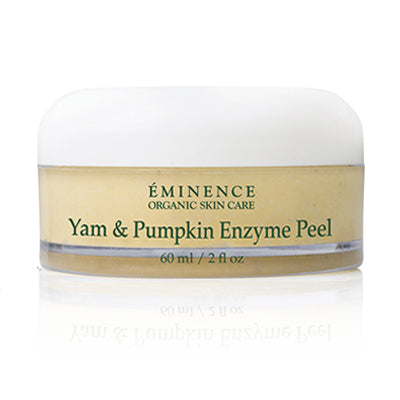 Éminence Organic Yam & Pumpkin Enzyme Peel 5% 60ml in clear plastic screw top tub