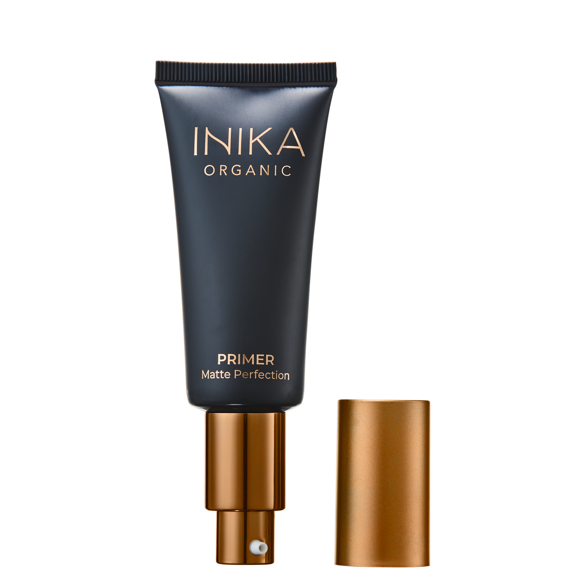 INIKA Certified Organic Matte Perfection Primer 30ml with lid removed