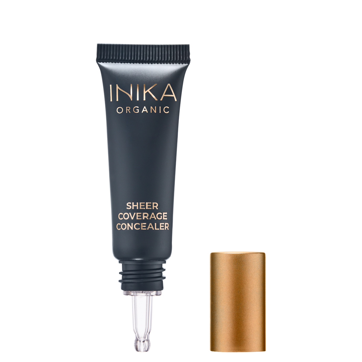 INIKA Certified Organic Sheer Coverage Concealer 10ml Vanilla with lid off