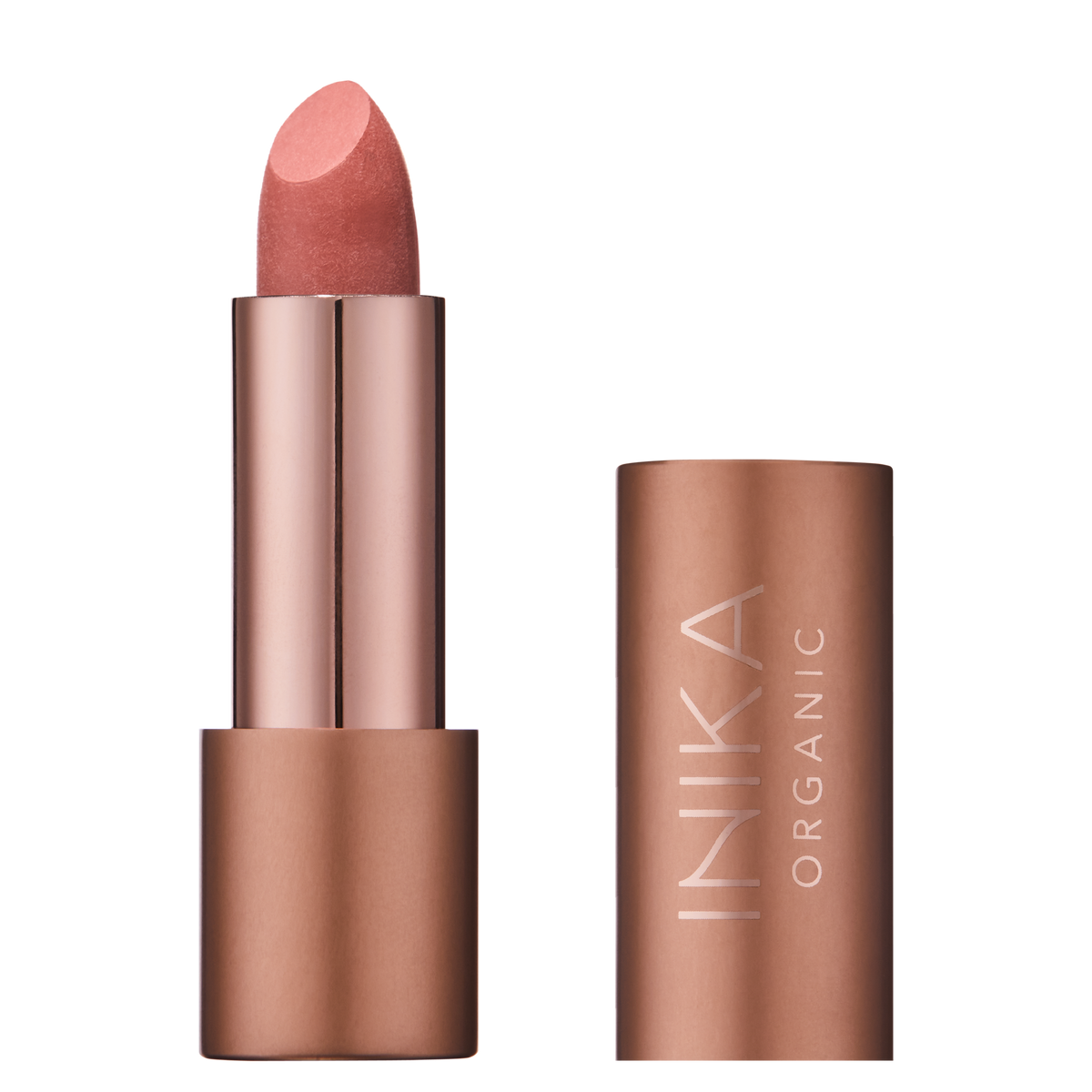 INIKA Certified Organic Vegan Lipstick 4.2g soft coral pink
