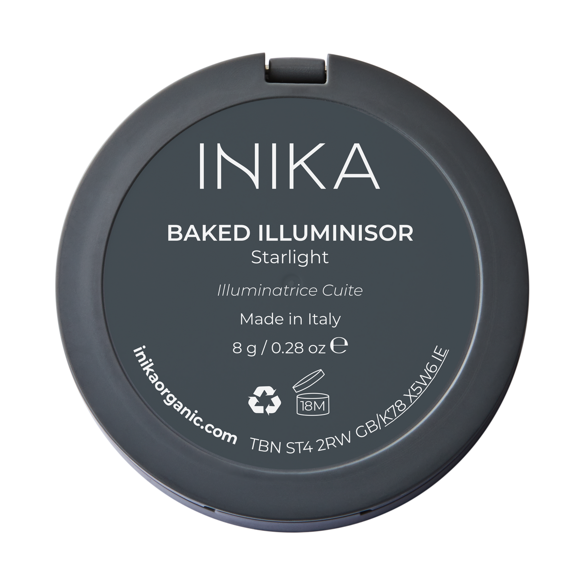INIKA Organic Baked Illuminisor 8g Starlight rear