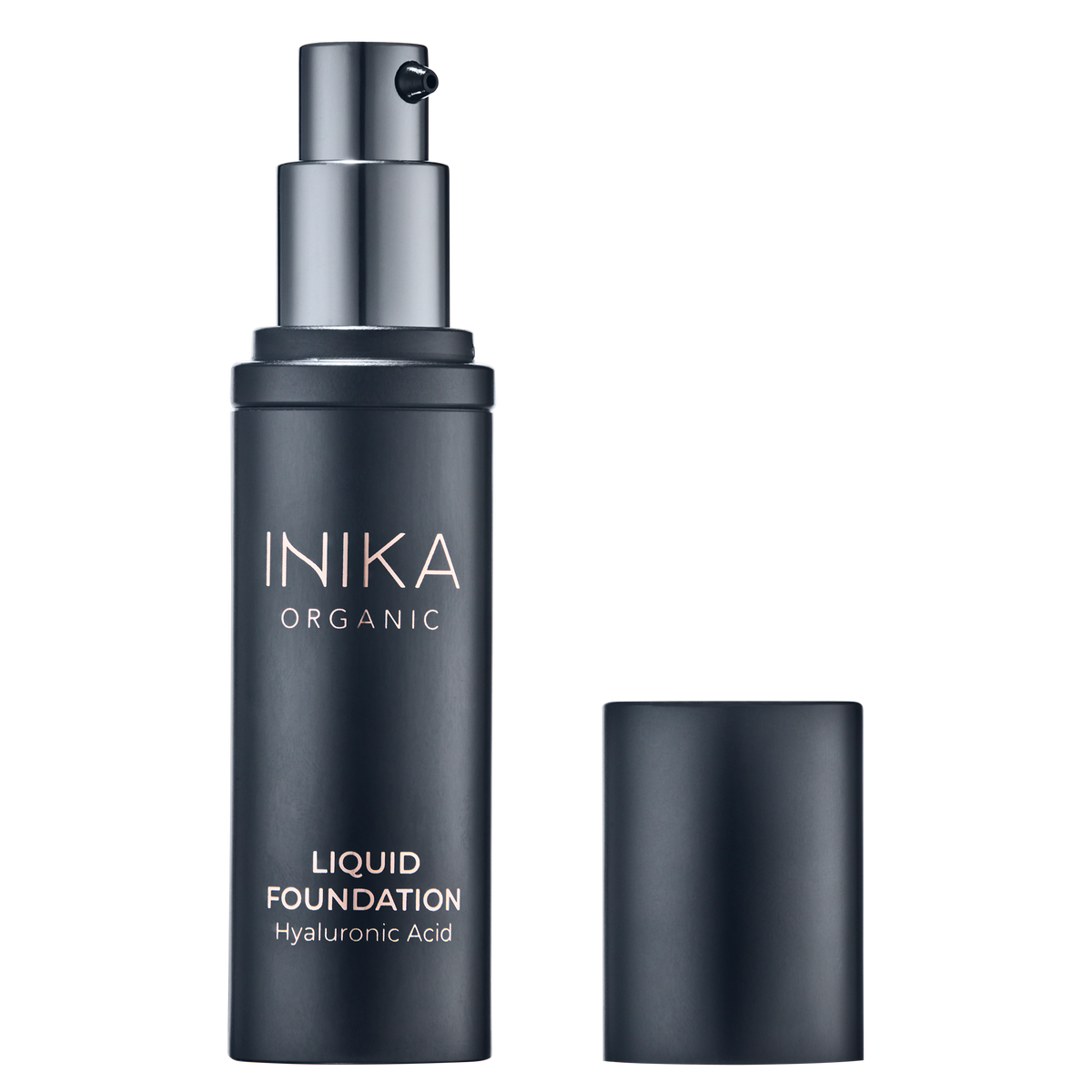INIKA Certified Organic Liquid Foundation 30ml in elegant pump bottle