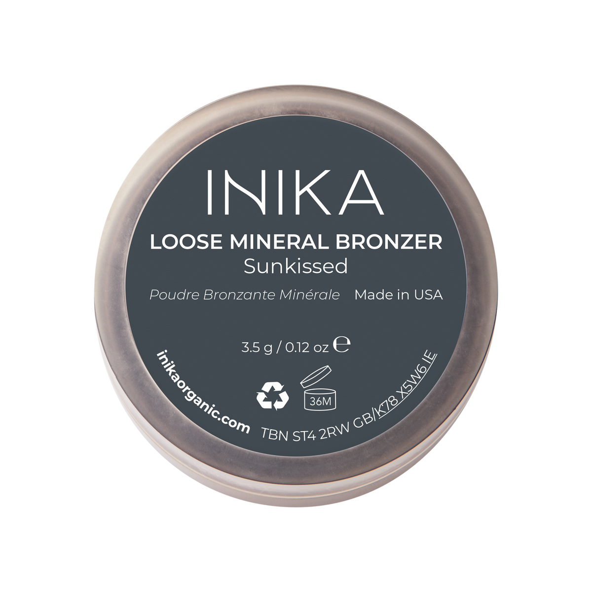 INIKA Organic Loose Mineral Bronzer 3.5g rear