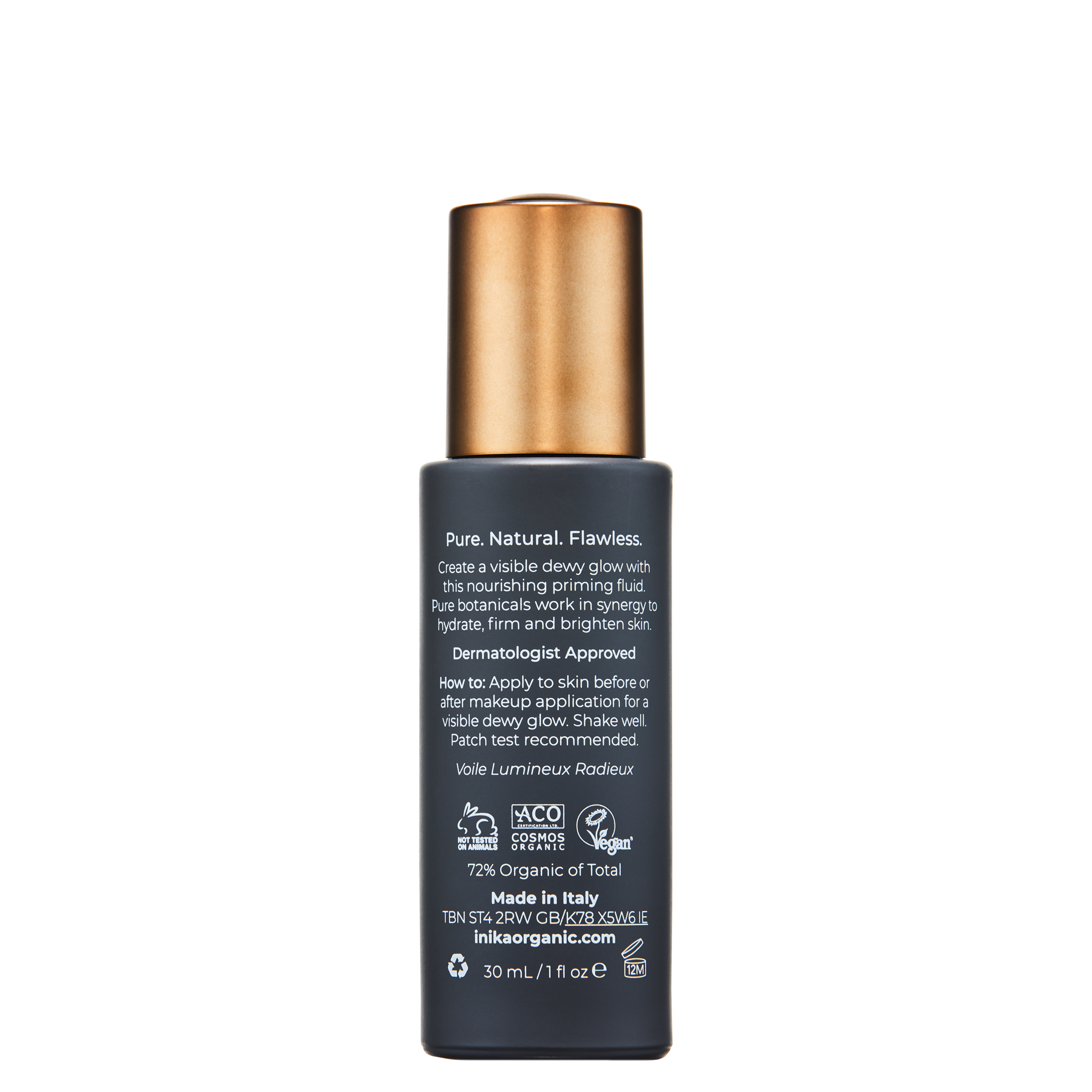 INIKA Organic Radiant Glow Veil 30ml closed rear