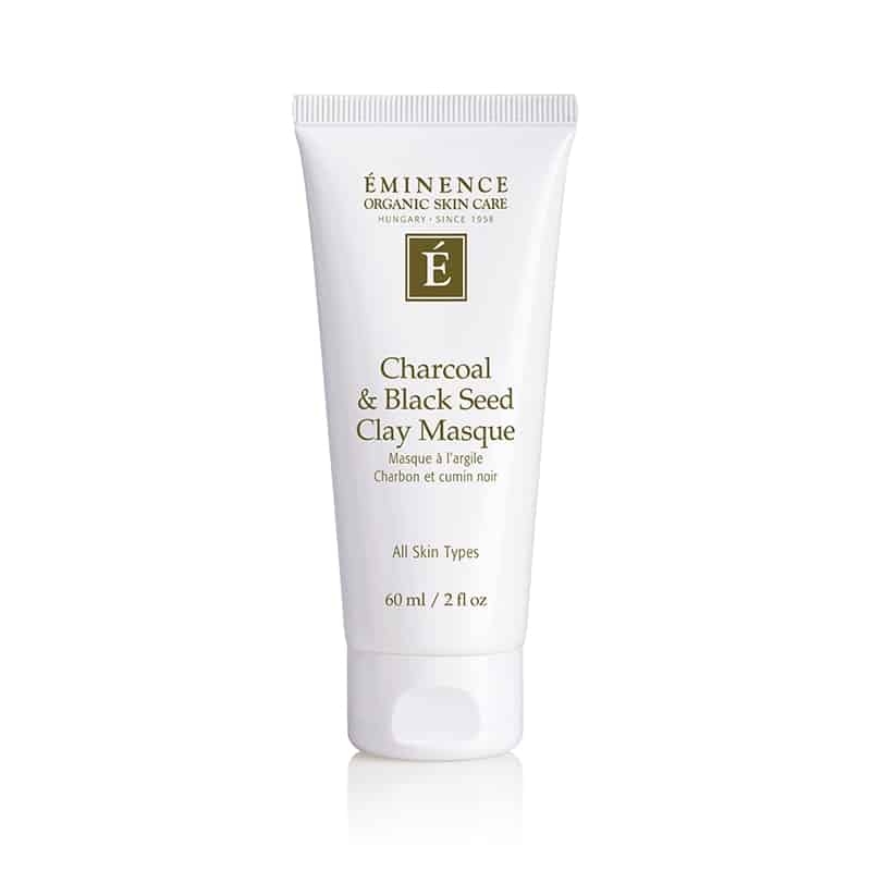 Eminence Organic Charcoal & Black Seed Clay Masque 60ml in white squeeze tube