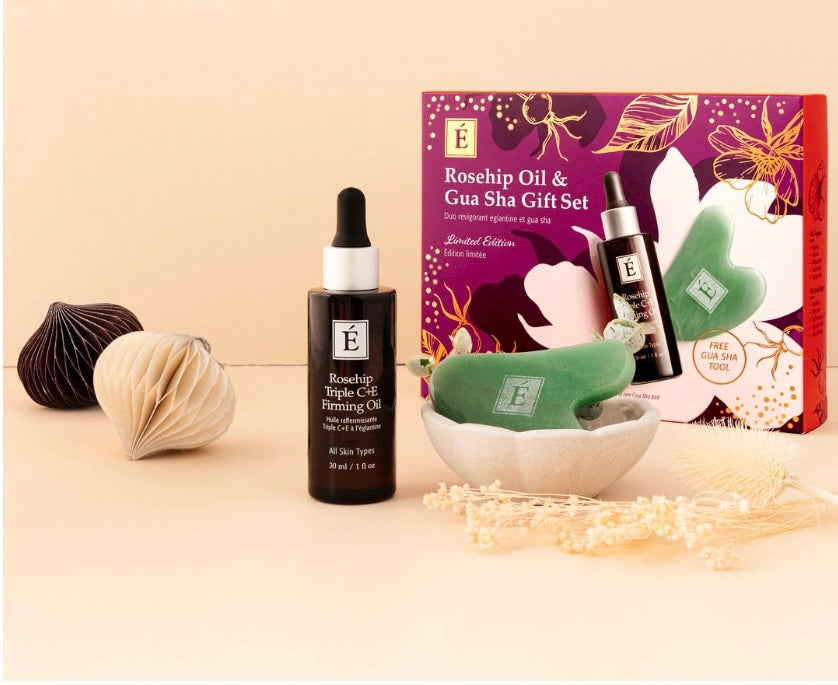 Eminence Organic Rosehip Oil & Gua Sha Gift Set