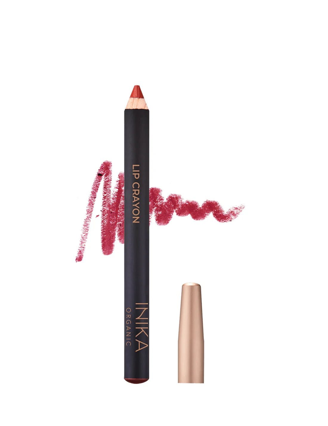 Inika lip crayon with smudge on white background