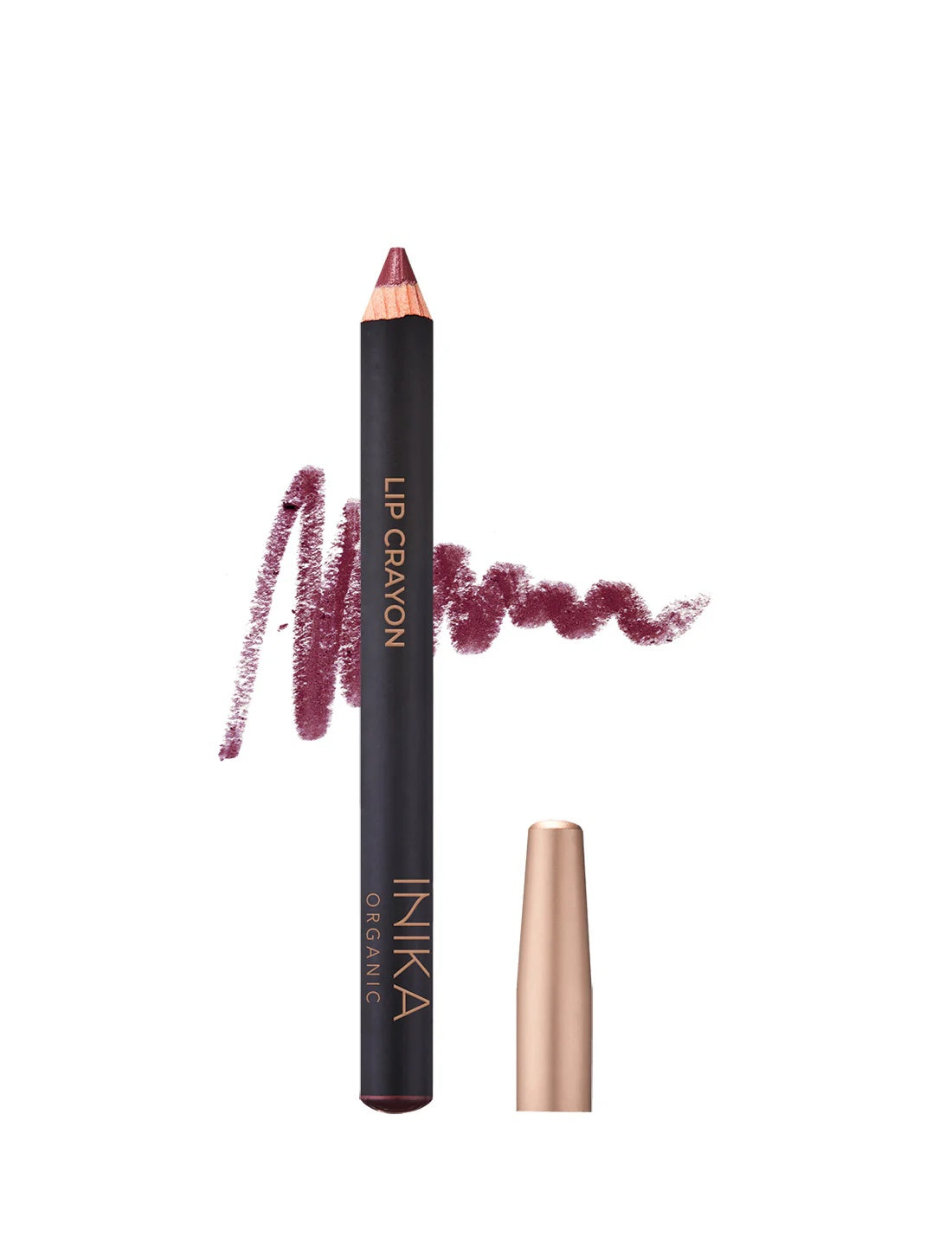 Inika lip crayon with smudge on a white background