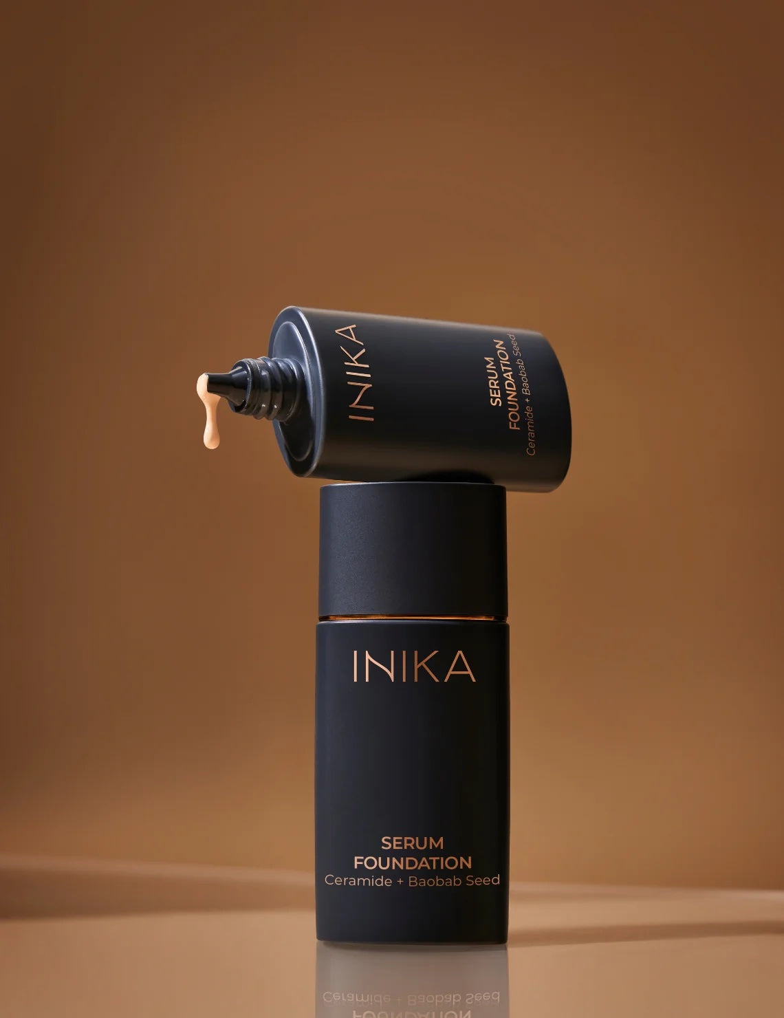 INIKA Organic Serum Foundation display