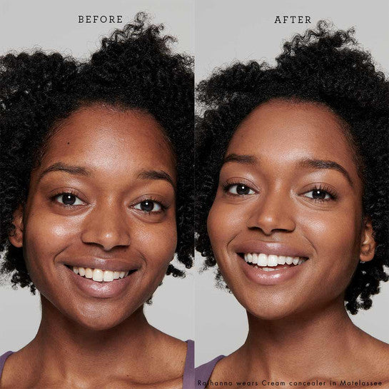 Lily Lolo Cream Concealer before and after model