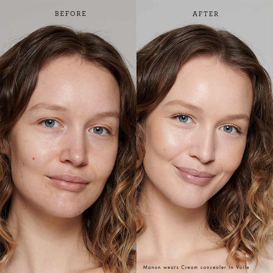 Lily Lolo Cream Concealer before and after model 2