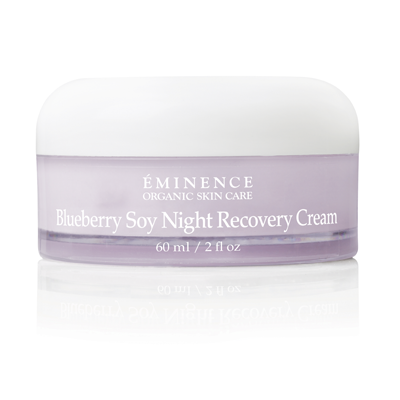 Éminence Organic Blueberry Soy Night Recovery Cream in 60ml tub