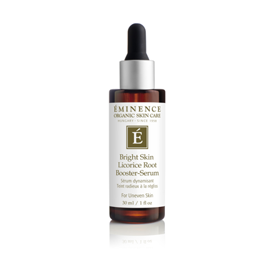 Éminence Organic Bright Skin Licorice Root Booster-Serum in brown 30ml bottle