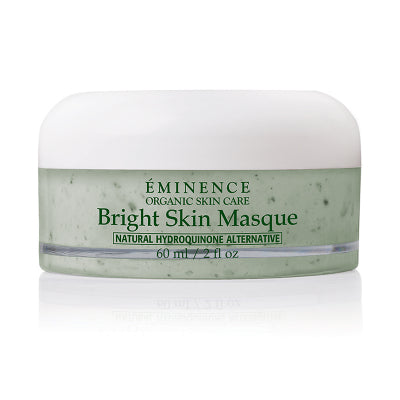 Éminence Organic Bright Skin Masque 60ml in clear jar with white screw top lid