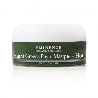 Éminence Organic Eight Greens Phyto Masque – HOT 60ml in plastic screw top tub