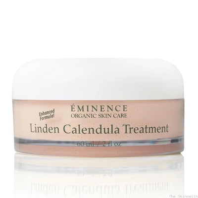 Éminence Organic Linden Calendula Treatment 60ml clear tub with white screw top lid