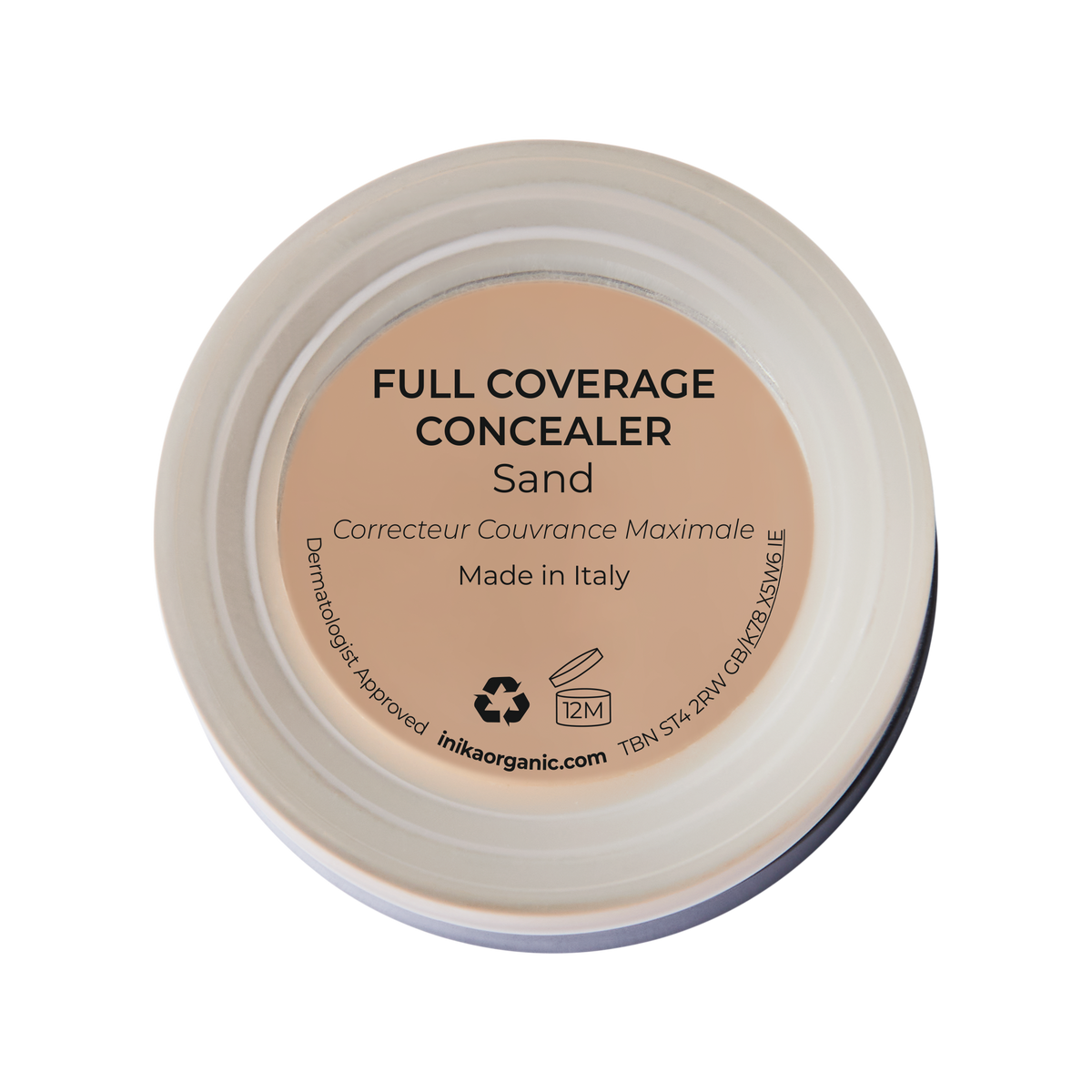 INIKA Certified Organic Full Coverage Concealer 3.5g rear