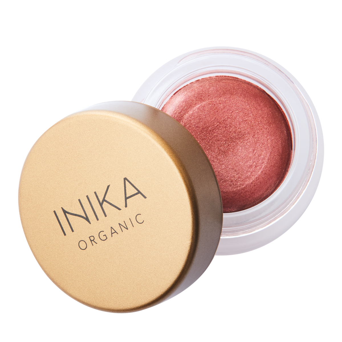 INIKA Certified Organic Lip and Cheek Cream 3.5g open in petals shade
