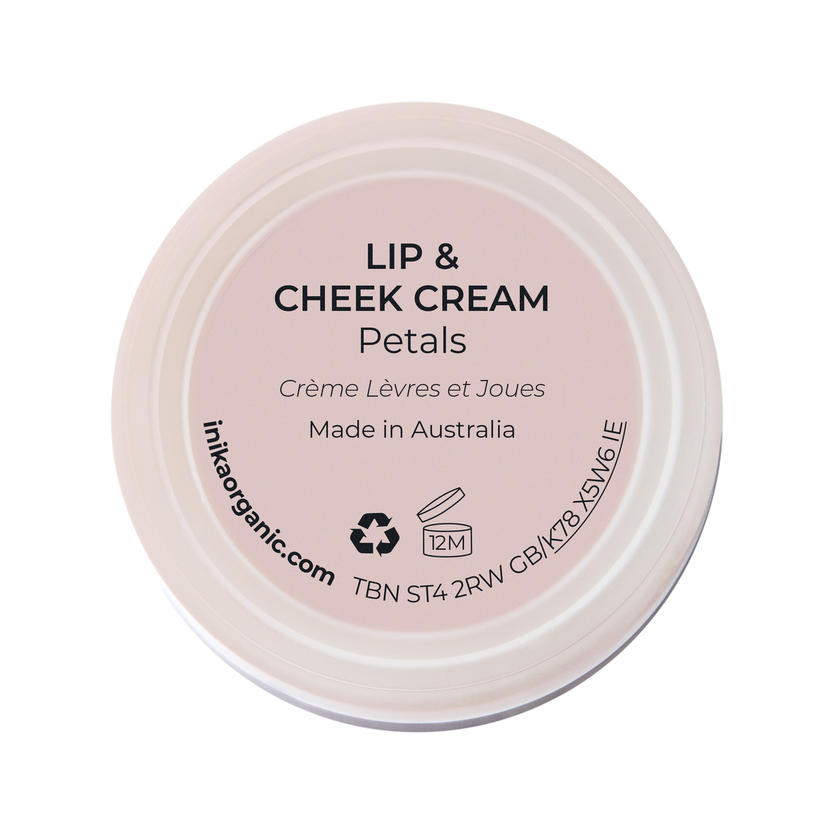 INIKA Certified Organic Lip and Cheek Cream 3.5g rear