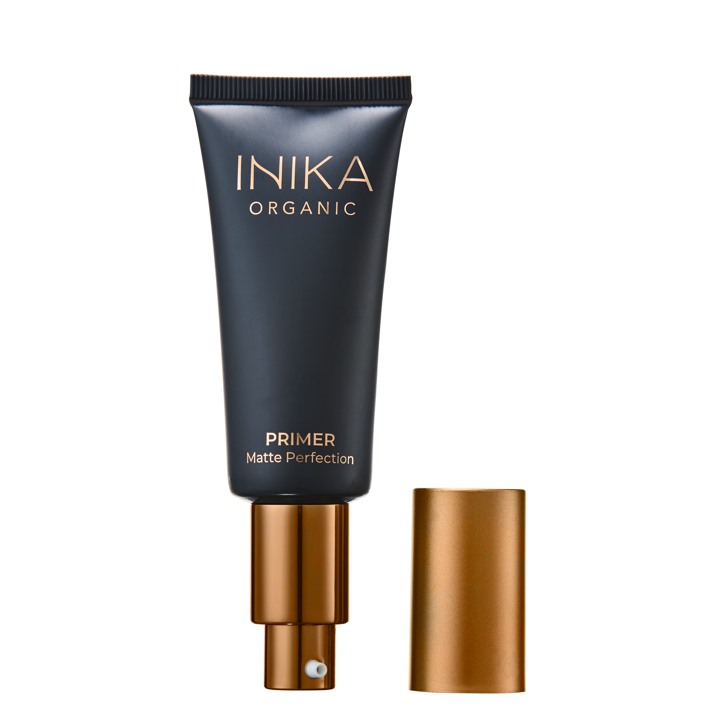 INIKA Certified Organic Matte Perfection Primer 30ml with lid removed