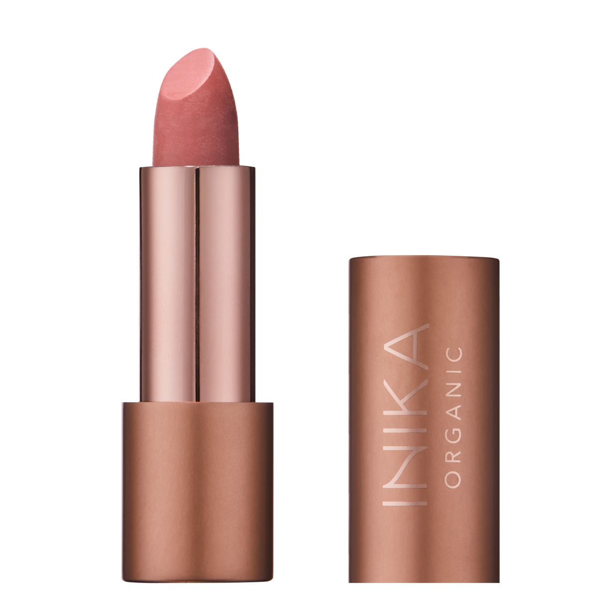 INIKA Certified Organic Vegan Lipstick 4.2g spring bloom pink