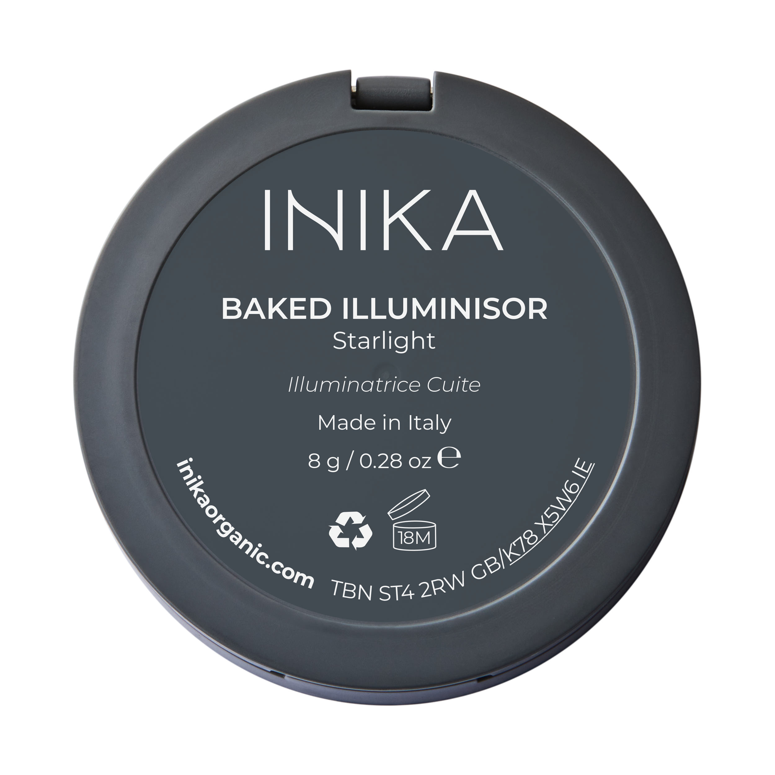 INIKA Organic Baked Illuminisor 8g Starlight rear