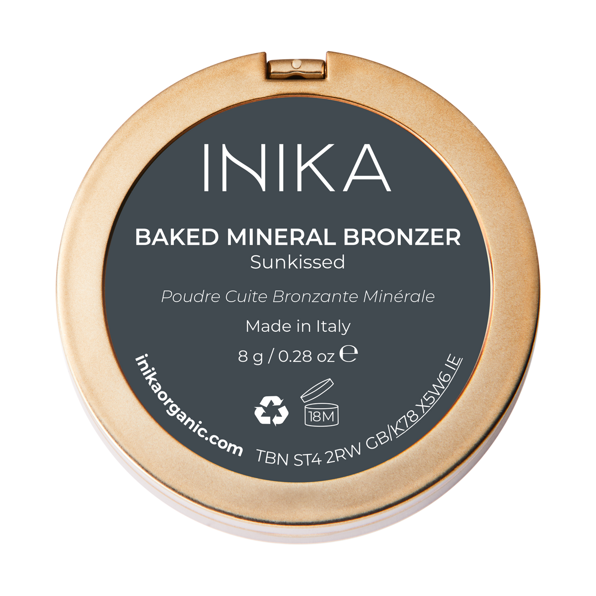 INIKA Organic Baked Mineral Bronzer 8g sunkissed rear