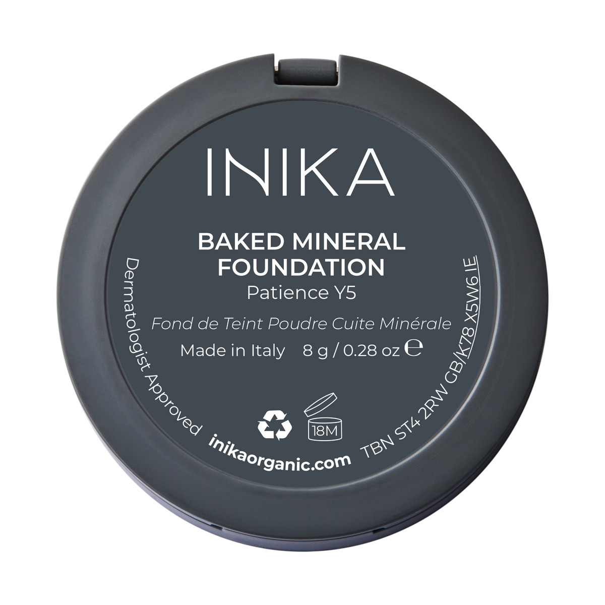 INIKA Organic Baked Mineral Foundation Powder 8g rear