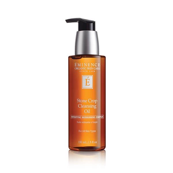 Éminence Organic Stone Crop Cleansing Oil in pump bottle