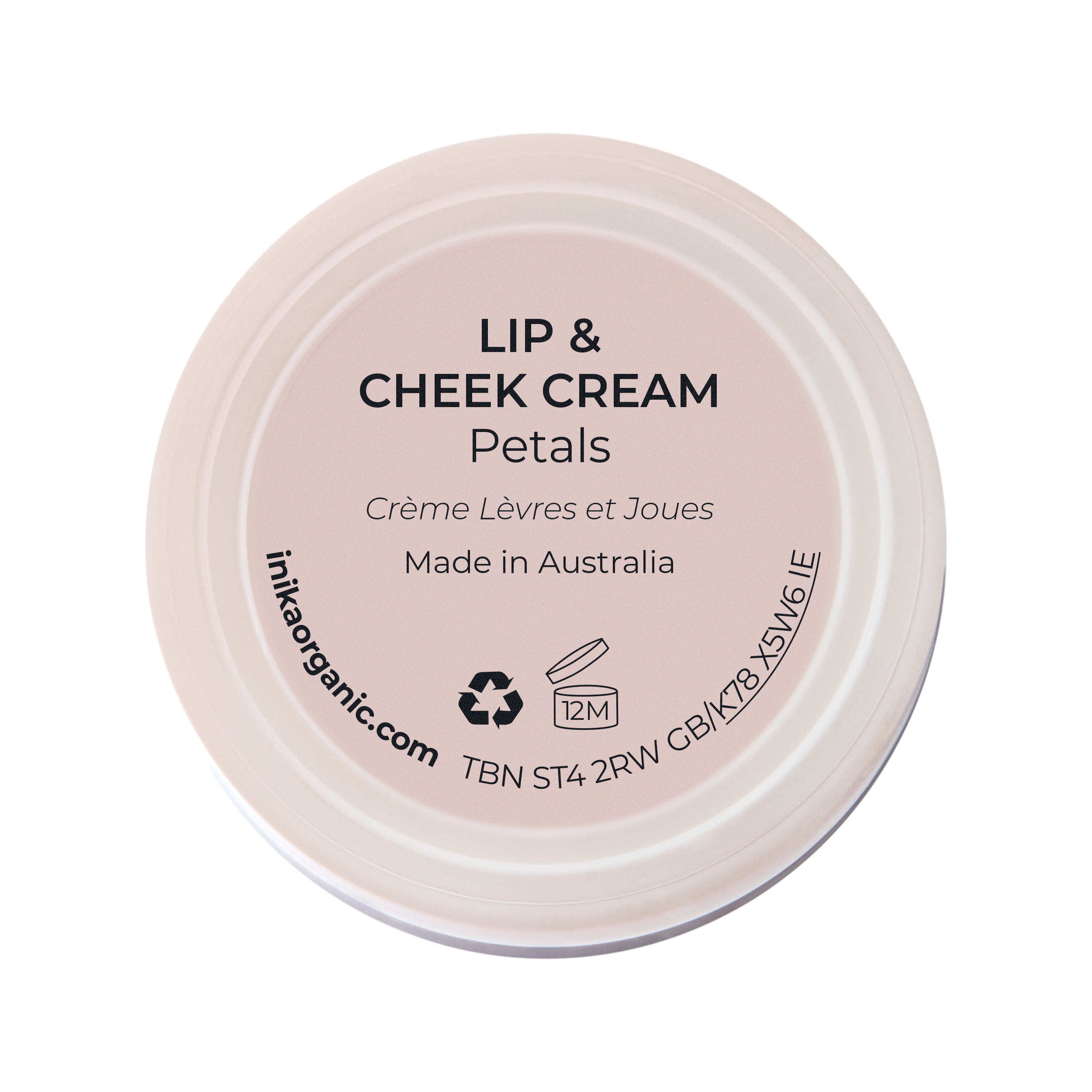 INIKA Certified Organic Lip and Cheek Cream 3.5g